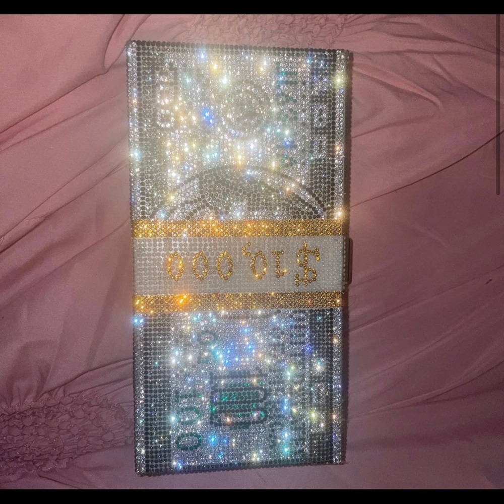 Rhinestone money purse